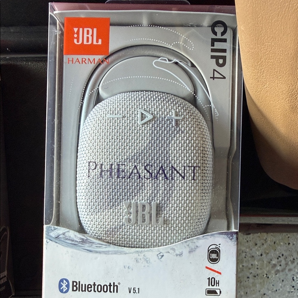 JBL Clip 4 Bluetooth Speaker - Light Gray